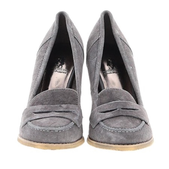 Hush Puppies Eden Heeled Penny Loafers - Picture 2 of 5